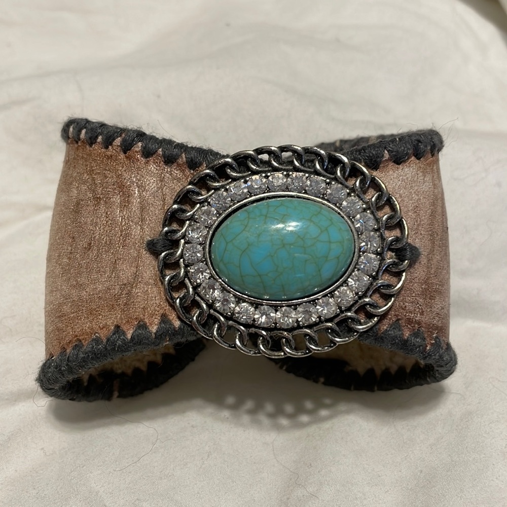Leather baseball bracelet!